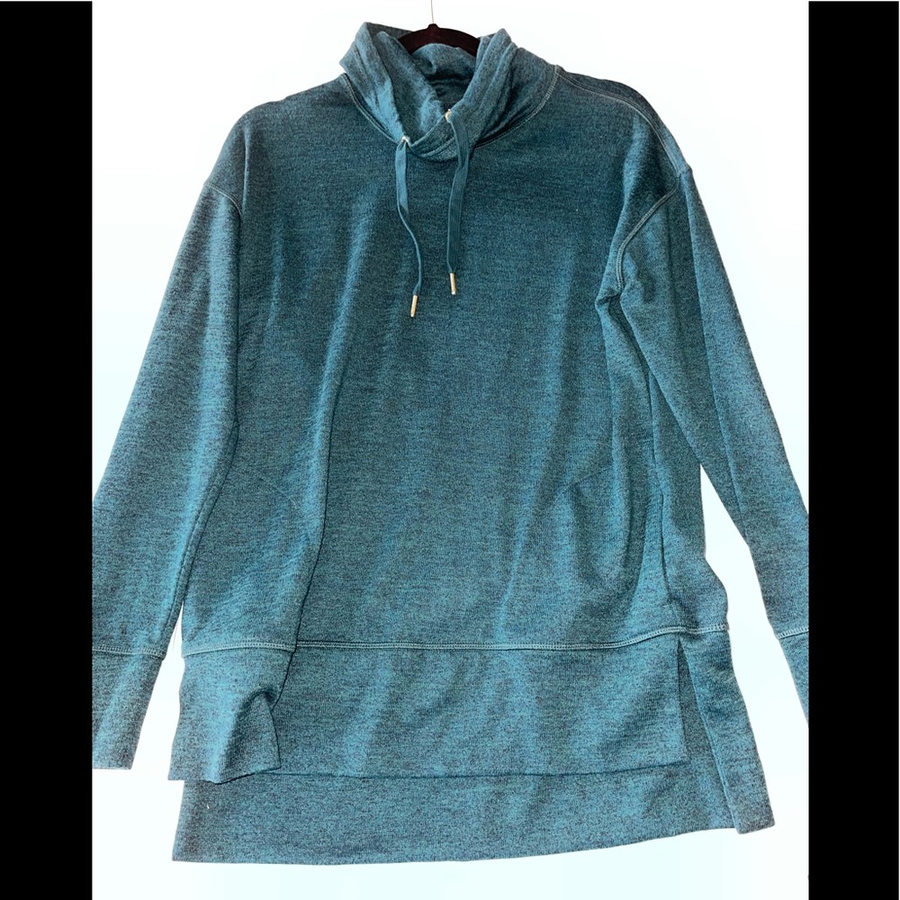 Green Cowl Neck Pullover